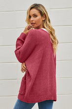 Afbeelding in Gallery-weergave laden, Red Oversize Button Front Cardigan