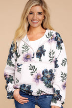 Afbeelding in Gallery-weergave laden, White Floral Print Rain Jacket