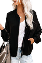 Afbeelding in Gallery-weergave laden, Black Too Soft Pocketed Bomber Jacket