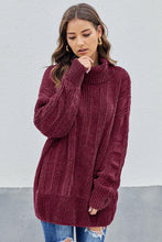 Afbeelding in Gallery-weergave laden, Red Soft Chenille Sweater