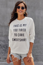 Afbeelding in Gallery-weergave laden, Letter Print Long Sleeve Pullover Casual Sweatshirt