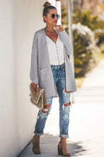 Afbeelding in Gallery-weergave laden, Gray Maribelle Pocketed Cardigan