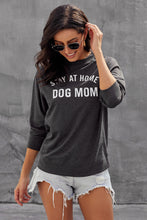 Afbeelding in Gallery-weergave laden, Dark Gray Letter Print Long Sleeve Pullover Casual Sweatshirt