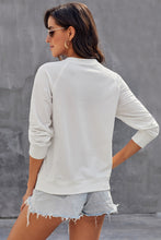 Afbeelding in Gallery-weergave laden, White Letter Print Long Sleeve Pullover Casual Sweatshirt