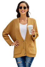 Afbeelding in Gallery-weergave laden, Brown Oversize Button Front Cardigan
