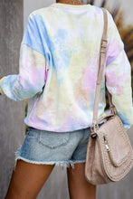 Afbeelding in Gallery-weergave laden, Yellow Flashback Tie Dye Cotton Blend Pullover Sweatshirt