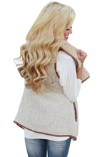 Afbeelding in Gallery-weergave laden, Apricot Fleece Open Front Vest Jacket