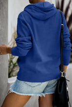 Afbeelding in Gallery-weergave laden, Blue Stay Home Squad Pocketed Cotton Blend Hoodie