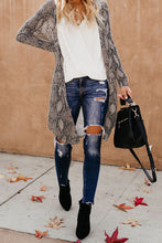 Afbeelding in Gallery-weergave laden, Snake Print Long Cardigan