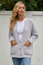 Afbeelding in Gallery-weergave laden, Gray Oversize Button Front Cardigan
