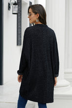 Afbeelding in Gallery-weergave laden, Black Batwing Sleeve Cardigan