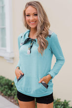 Afbeelding in Gallery-weergave laden, Green Touch of Plaid Pullover Button Sweatshirt