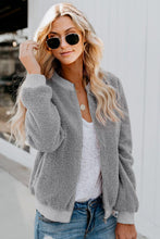 Afbeelding in Gallery-weergave laden, Gray Sugar Plum Fair Pocketed Sherpa Jacket