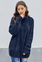 Afbeelding in Gallery-weergave laden, Blue Soft Chenille Sweater
