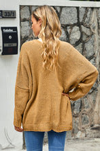 Afbeelding in Gallery-weergave laden, Brown Oversize Button Front Cardigan
