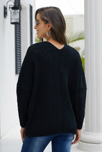 Afbeelding in Gallery-weergave laden, Black Oversize Button Front Cardigan
