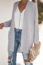 Afbeelding in Gallery-weergave laden, Gray Maribelle Pocketed Cardigan
