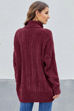Afbeelding in Gallery-weergave laden, Red Soft Chenille Sweater
