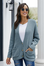 Afbeelding in Gallery-weergave laden, Sky Blue Oversize Button Front Cardigan
