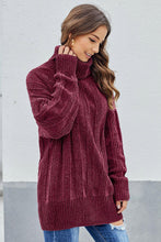 Afbeelding in Gallery-weergave laden, Red Soft Chenille Sweater
