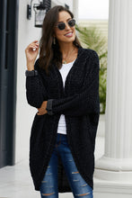 Afbeelding in Gallery-weergave laden, Black Batwing Sleeve Cardigan
