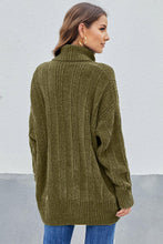 Afbeelding in Gallery-weergave laden, Green Soft Chenille Sweater
