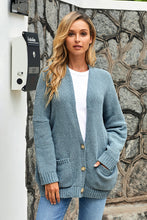 Afbeelding in Gallery-weergave laden, Sky Blue Oversize Button Front Cardigan
