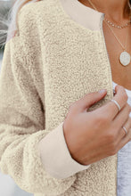Afbeelding in Gallery-weergave laden, Beige Sugar Plum Fair Pocketed Sherpa Jacket
