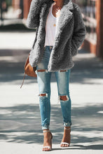 Afbeelding in Gallery-weergave laden, Gray Iconic Pocketed Sherpa Jacket
