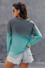 Afbeelding in Gallery-weergave laden, Blue Ombre Crewneck Long Sleeve Sweatshirt
