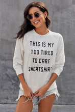 Afbeelding in Gallery-weergave laden, Letter Print Long Sleeve Pullover Casual Sweatshirt
