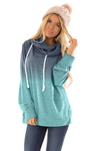 Afbeelding in Gallery-weergave laden, Blue Ombre Pullover Long Sleeve Hoodie
