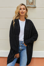 Afbeelding in Gallery-weergave laden, Black Batwing Sleeve Cardigan
