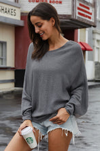 Afbeelding in Gallery-weergave laden, Gray Chillaxin¡¯ Dolman Knit Sweater
