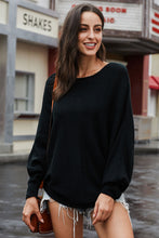 Afbeelding in Gallery-weergave laden, Black Chillaxin¡¯ Dolman Knit Sweater
