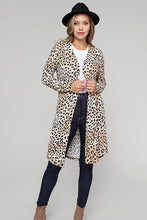 Afbeelding in Gallery-weergave laden, Leopard Print Long Cardigan
