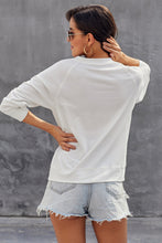 Afbeelding in Gallery-weergave laden, Letter Print Long Sleeve Pullover Casual Sweatshirt
