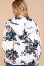 Afbeelding in Gallery-weergave laden, White Floral Print Rain Jacket
