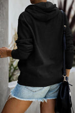 Afbeelding in Gallery-weergave laden, Black Stay Home Squad Pocketed Cotton Blend Hoodie
