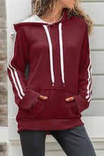 Afbeelding in Gallery-weergave laden, Red Basic Cotton Hoodie with Kangaroo Pocket

