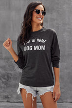 Afbeelding in Gallery-weergave laden, Dark Gray Letter Print Long Sleeve Pullover Casual Sweatshirt
