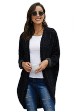 Afbeelding in Gallery-weergave laden, Black Batwing Sleeve Cardigan
