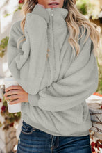 Afbeelding in Gallery-weergave laden, Gray Traverse Pocketed Sherpa Pullover Sweatshirt
